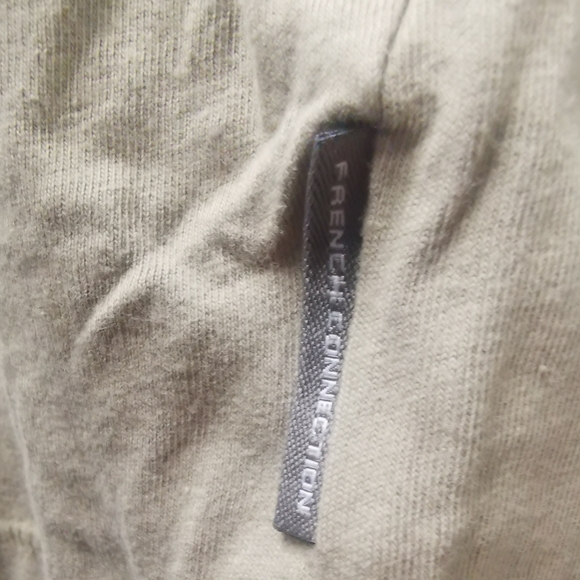 French Connection FCUK Men's Ringer T-shirt Olive Green Small GUC - Picture 2 of 4